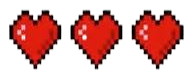 game lives represented by hearts
